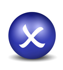 Obraz premium Cross Symbol - blue