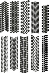 tire prints vector