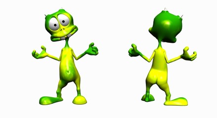 alien front and back