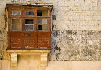 Medieval and Derelict Balcony