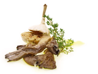 antipasti knoblauch und pilze