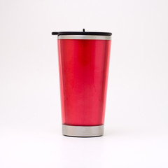Red designed thermal mug - 6699815