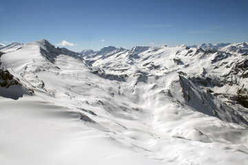 Swiss Alps scenery in winter