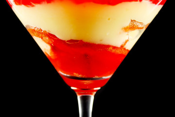Apricot Trifle In A Glass