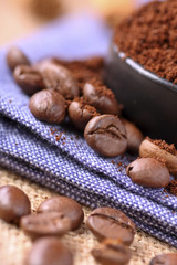 freshly ground coffee