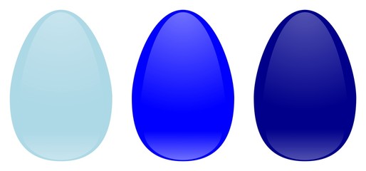 blue easter aqua eggs