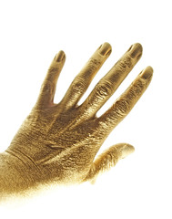 gold hand