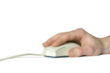 White computer mouse