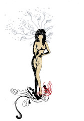 Obraz na płótnie Canvas vintage beauty logo