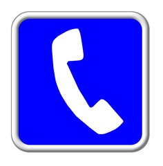 symbol telefon - blau