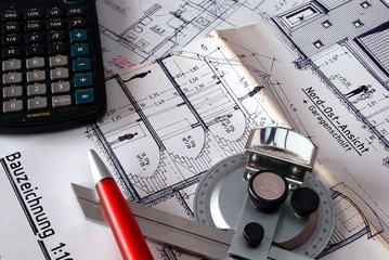 Bauzeichnung Bauplan Architekt Bauen und Finanzieren