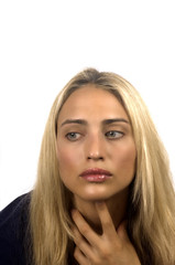 Naklejka premium Blond Model