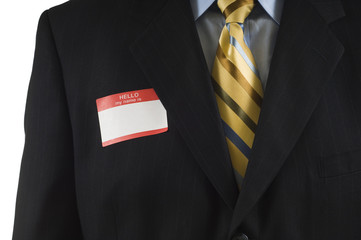 Business man with Name Tag