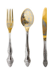 Fork, spoon and knife
