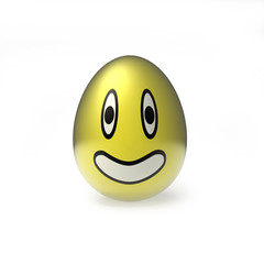 very happy easter smily egg