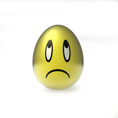 sad easter smily egg