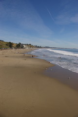 Low tide giant stretch of beach