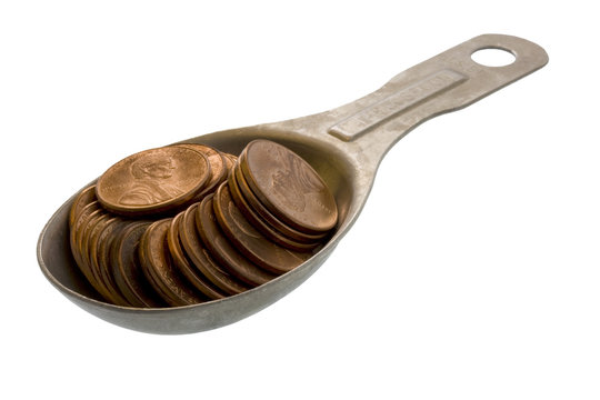 tablespoon of pennies