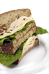 Turkey Sandwich on Whole Grain Bread
