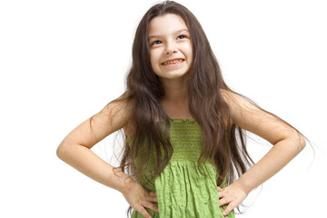 Young girl smiling