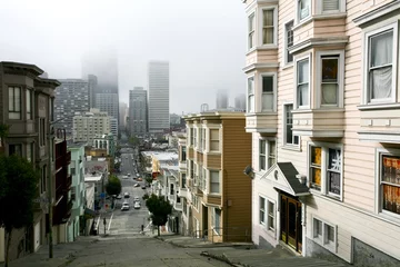 Deurstickers Straat in San Francisco © AlexQ