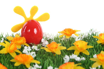 Oeuf de Pâques rouge