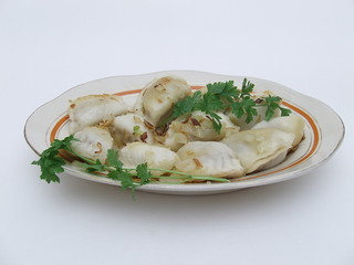 Dumplings with onion