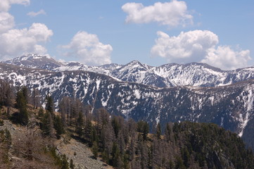 sommets en hiver ; Alpes du sud