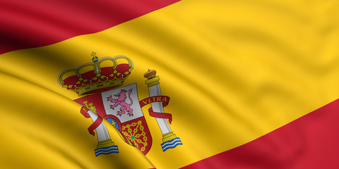 Rendered spanish flag