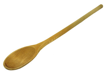 Isolated photo of a wooden spoon