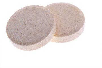 pair of soluble vitamin pills