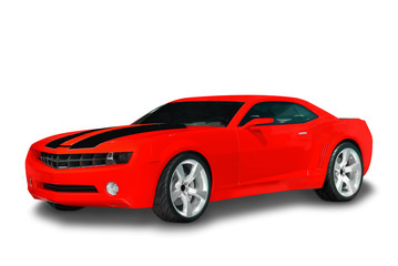 Fototapeta na wymiar Red Sports Car