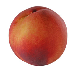 Peach isolated on white background