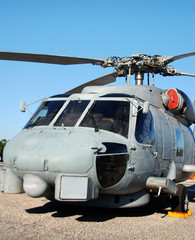 Submarine hunting helicopter