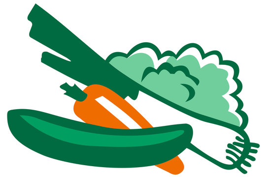 green vegetables orange carrot healthy food clip art preview