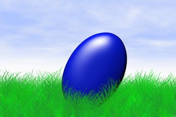 Blaues Osterei