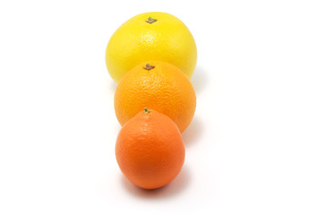 tangerine, orange, grapefruit