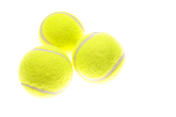 Tennis balls isolated on white