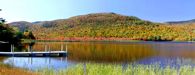 Plaid avec motif Lac / étang Adirondack Lake Scene