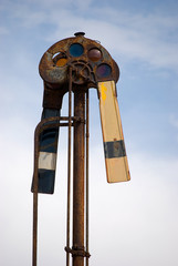 Antique  signal for train direction