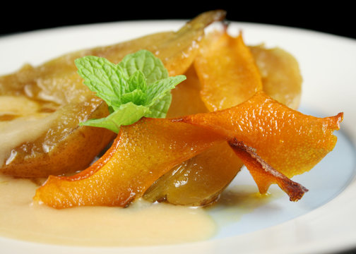 Orange Poached Pears