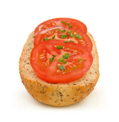 Tomato sandwich with chives #1