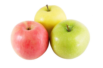 Three coloured apple