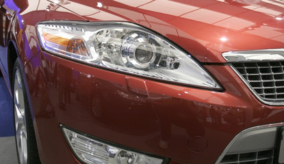 Red car front pannel