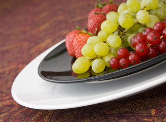 Plate with fruit