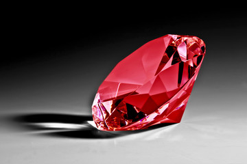 Red diamond close-up © ALESSIOPONTI