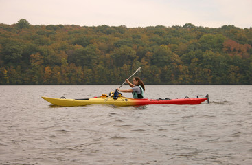 Fototapeta na wymiar kayaking