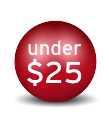 Under $25 Icon - red