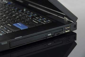 modern black notebook computer 