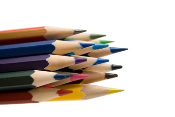 multicolored pencils